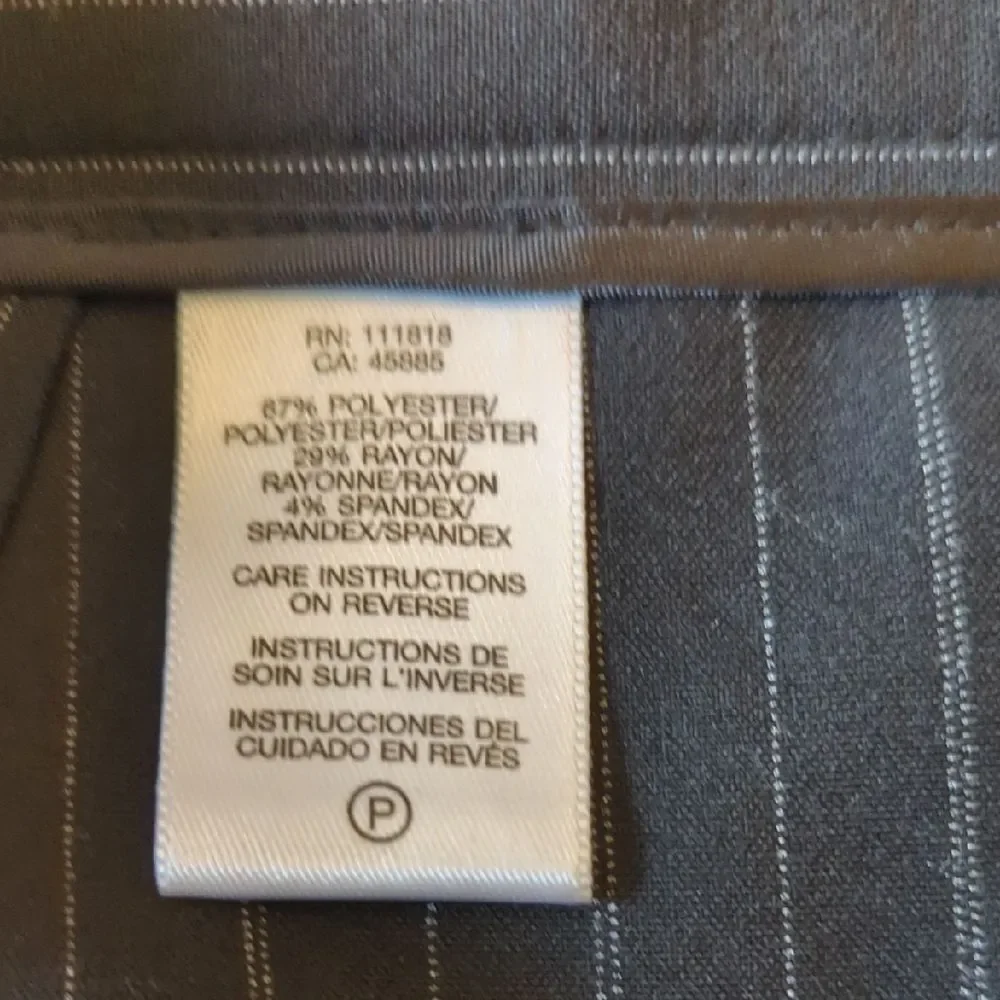 Michael Kors Black Pinstripe Pencil Skirt Work Wear Professional Academia